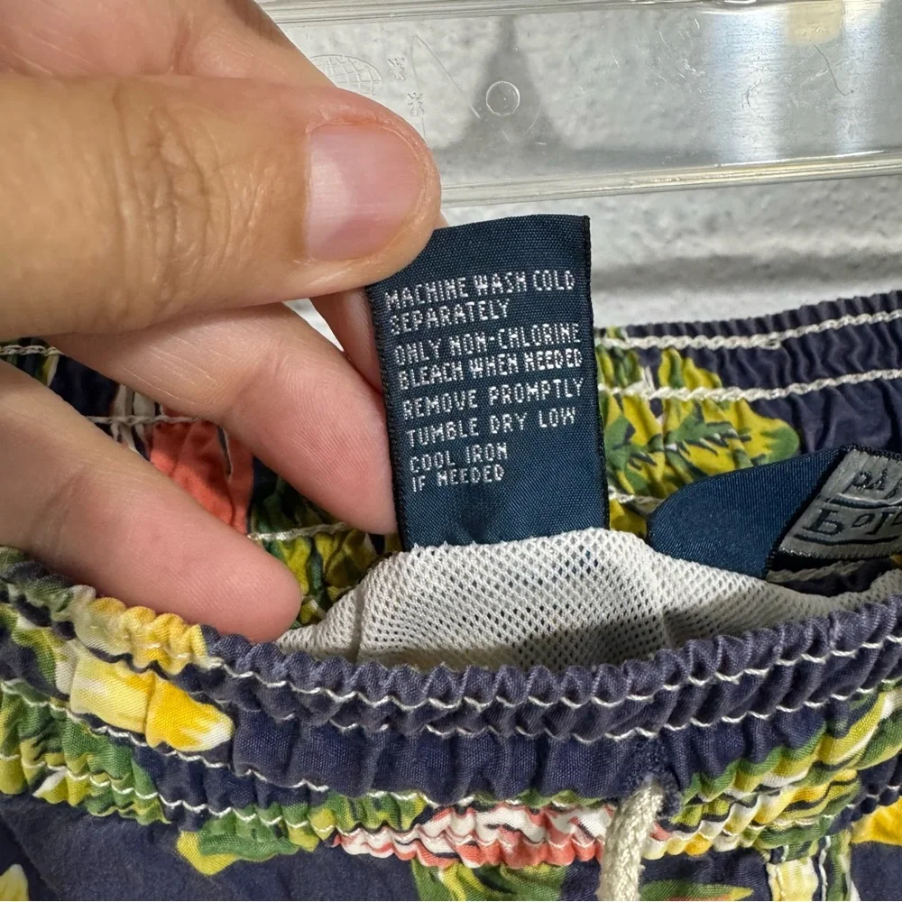 Polo by Ralph Lauren Blue and Yellow Swim Trunks xl pre owned